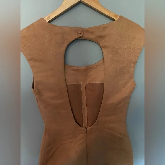 FINDERS KEEPERS Faux Suede Mini Dress size 4 - Picture 6 of 7